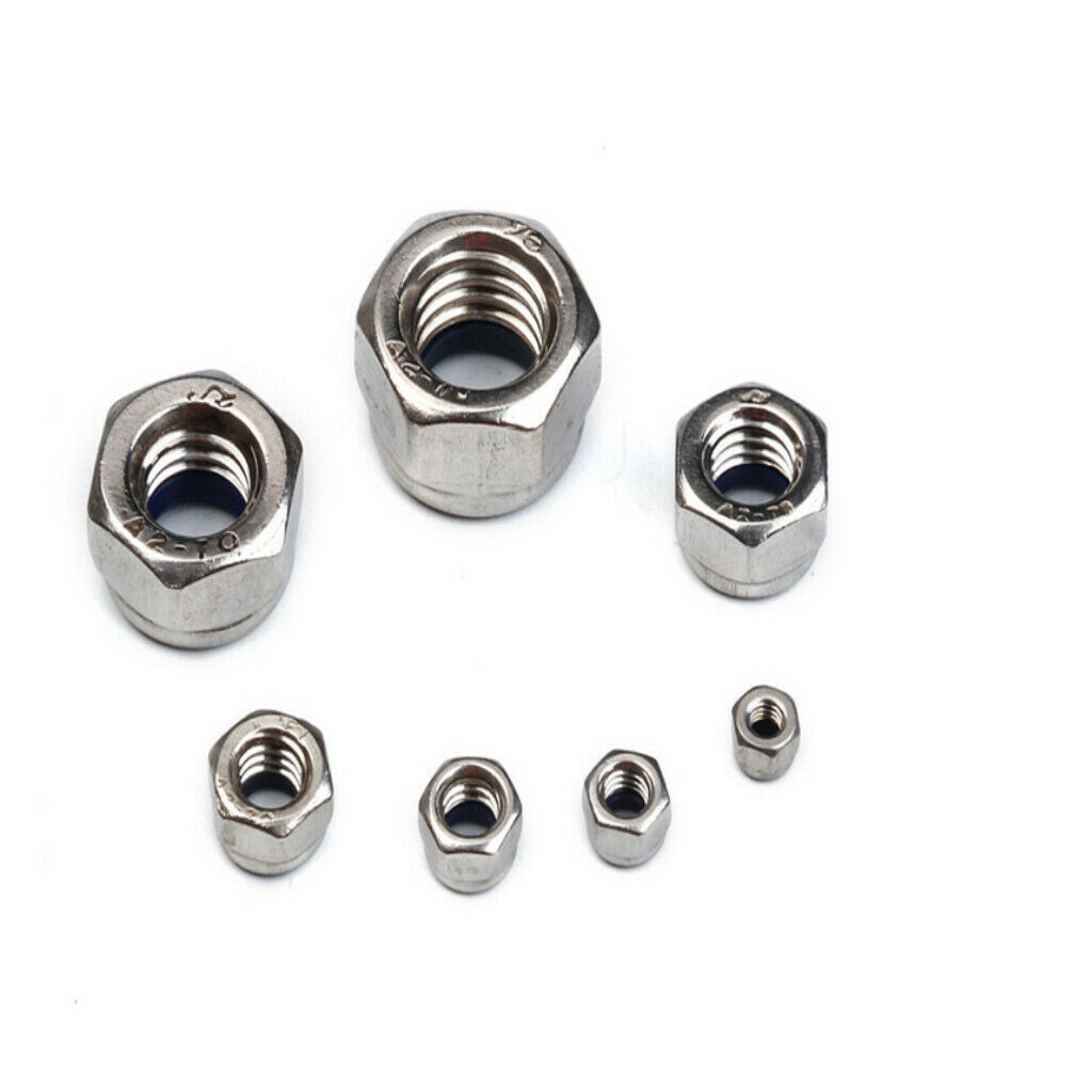 170 Piece M3 Heavy Duty Stainless Steel Locknuts Assortment /