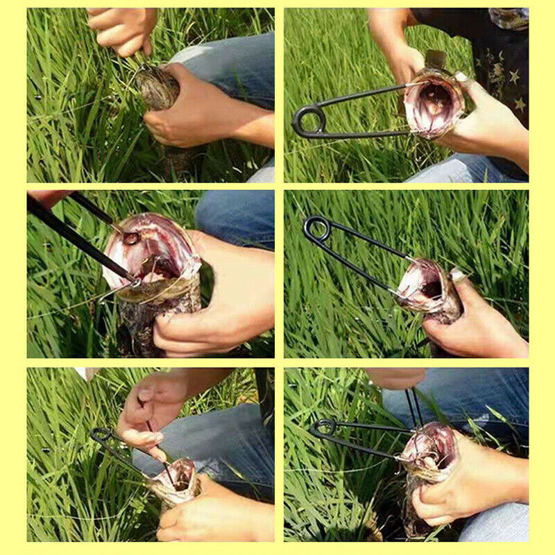 2Pcs/Set Fish Mouth Opener +Jaw Spreader Carp Trout Bass Lock Hook Remove TaBDA