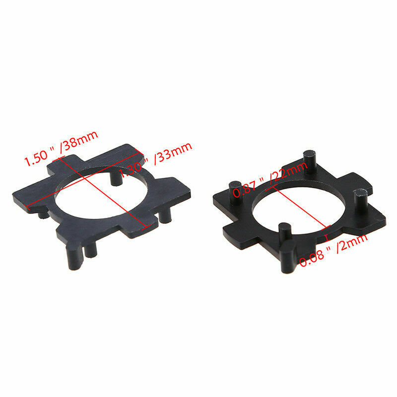 2X For Mazda 3 6 H7 LED Headlight Bulb Base Adapters Holders MDA52Z