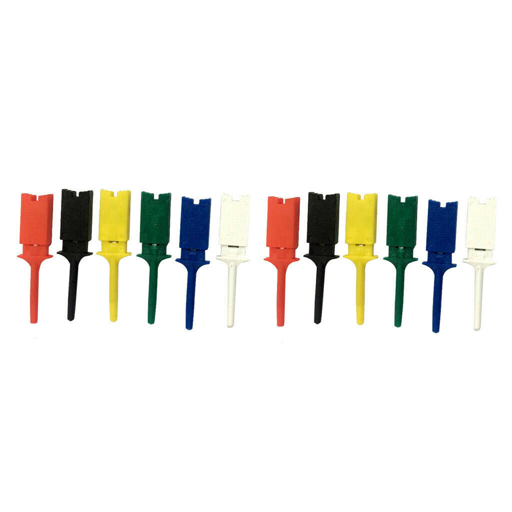 Electrical Testing Hook Clip Grabber Mini Hook Clip Test Hook Grabber x 12