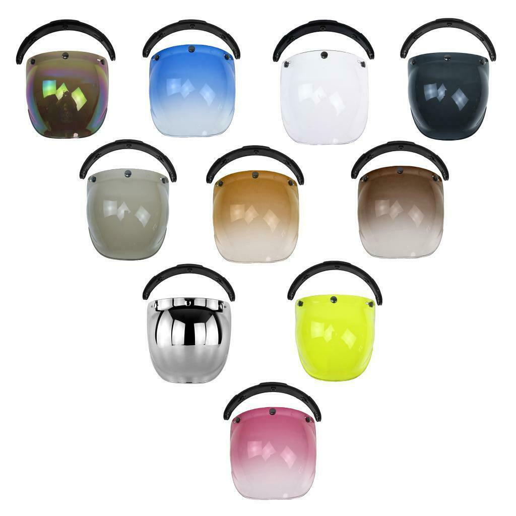 Unisex PC Motorcycle Bubble Visor Windshield Waterproof UV400 Protection