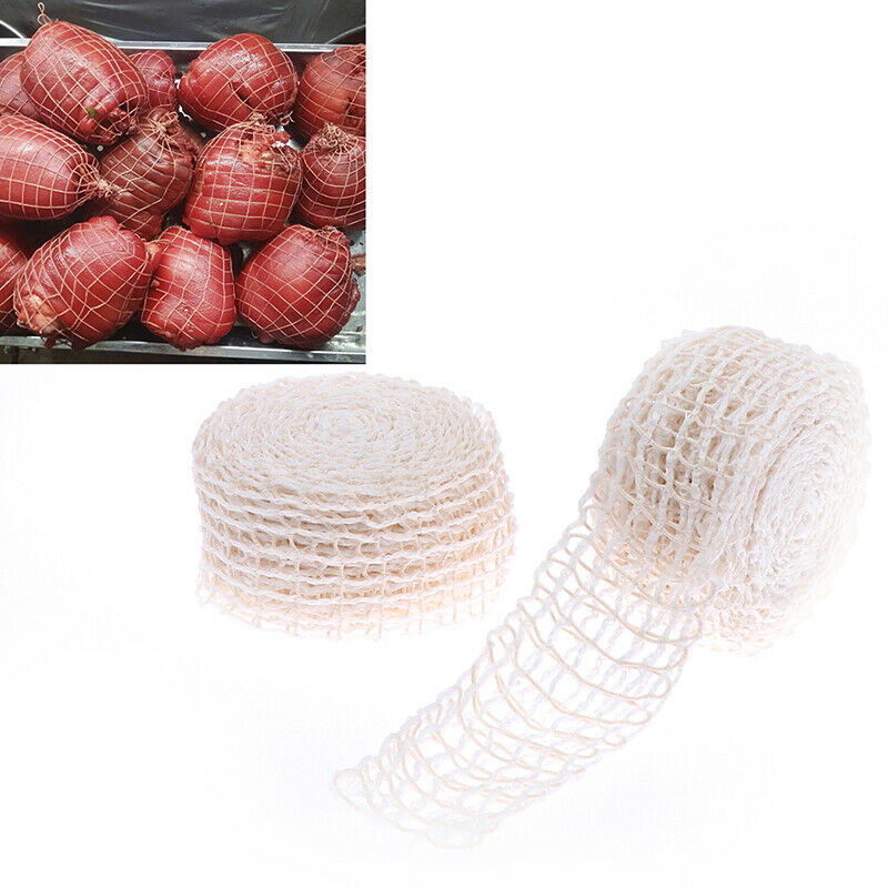 2PCS Elastic Meat Netting Butchers Net Ham Roast Sausage Cotton String RollDEAU