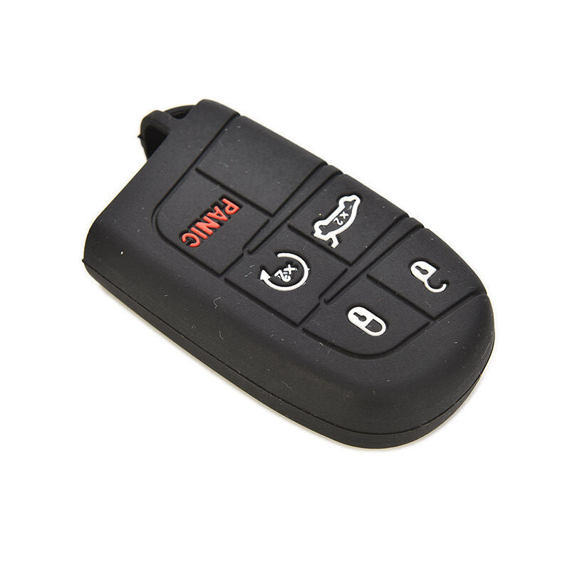 5 BTN  Silicone Case Cover For Jeep Chrysler Dodge Fiat Remote Smart Key B H Tt