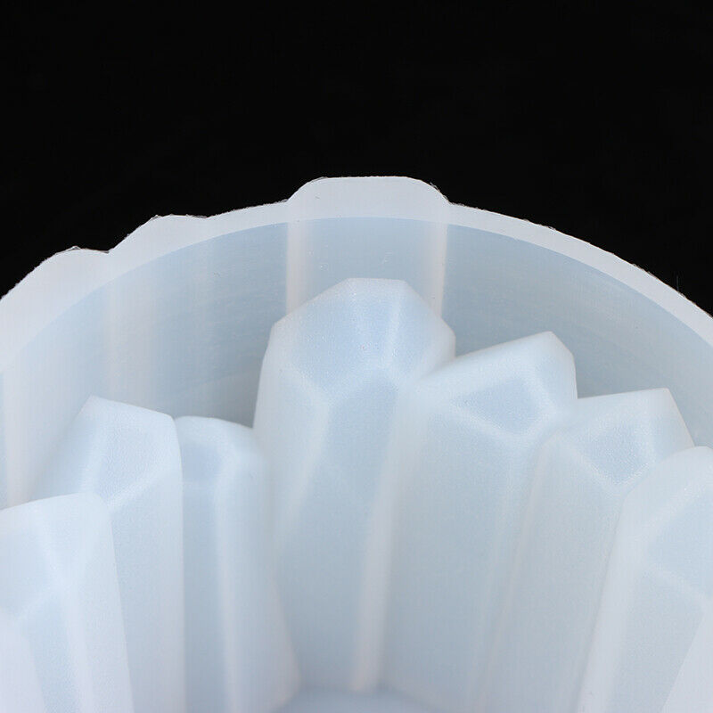 Stone Candle Holder Silicone Mold for DIY UV Expoy Manual Mirror Storage .l8