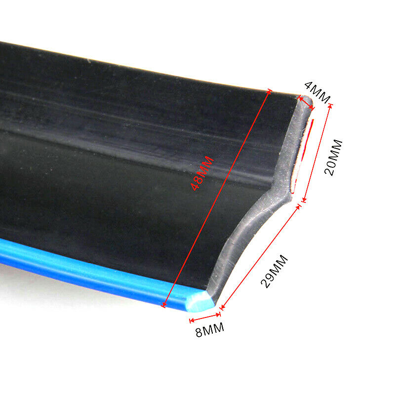 2.5M Racing Car Lip Skirt Strip Anticollision Antiscratch Front Bumper Protector