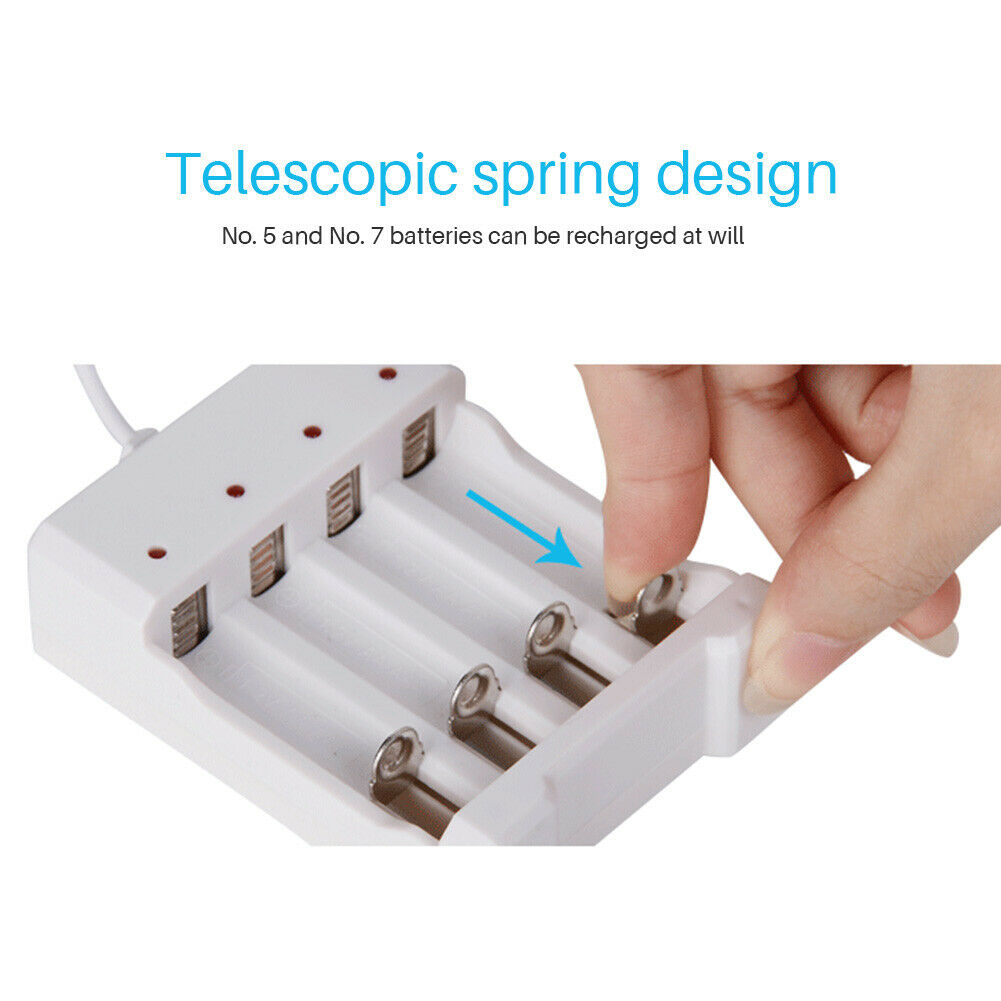 DC 5V USB Fast Charging Battery Charger AAA and AA Rechargeable Battery Station