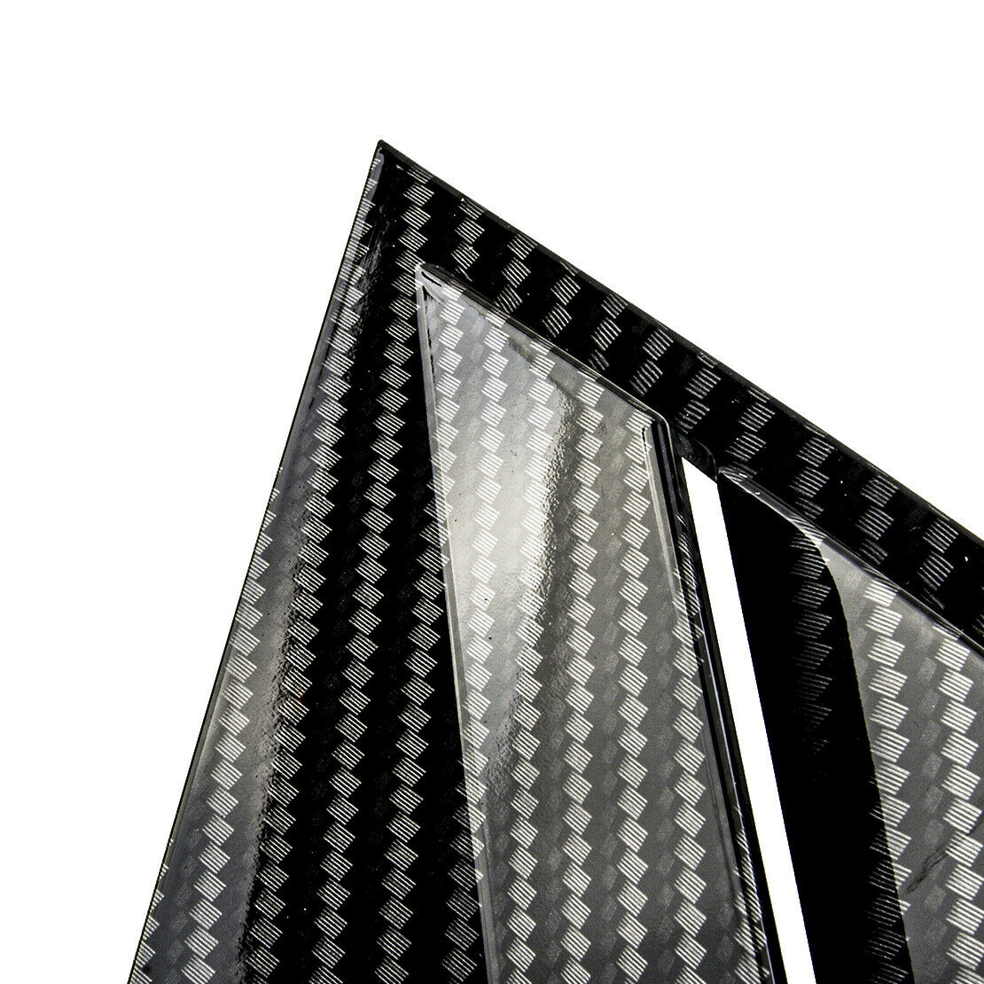 Fit for Kia Optima K5 11-2015 Carbon Fiber ABS Side Window Quarter Louver Cover