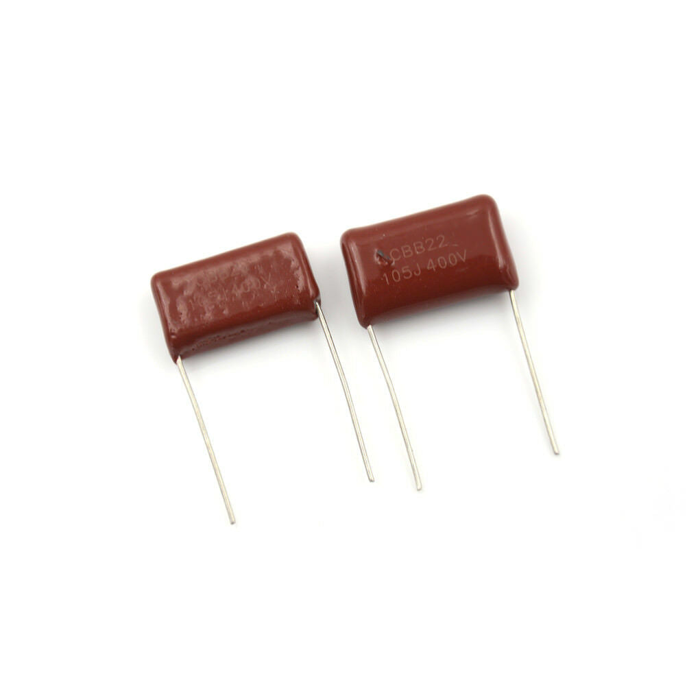 10X LED Bulb CBB22 Capacitor 400V 105J 1uF 400V/105J Pitch 20mm^LICHAU