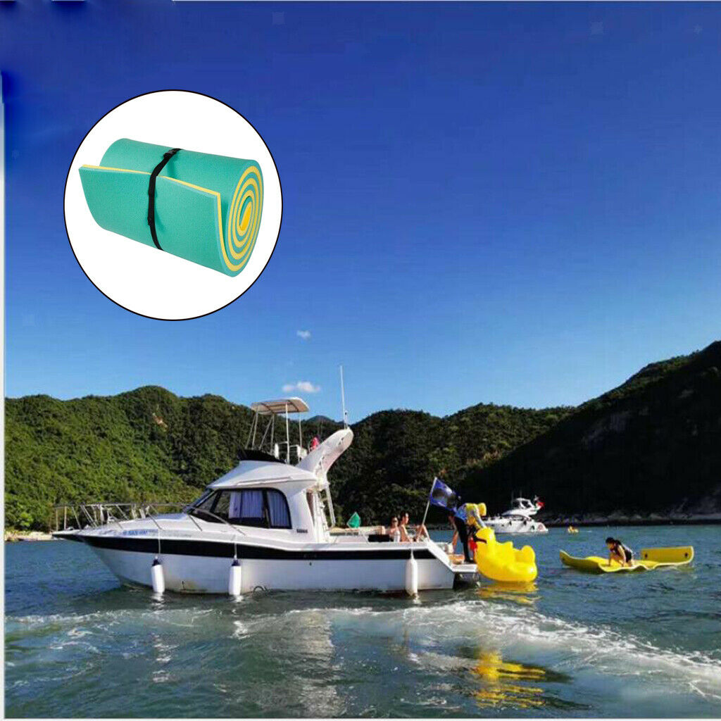 Unsinkable Pool Water Float Mat Pad Single Person Kids Adults Mattress Cushions