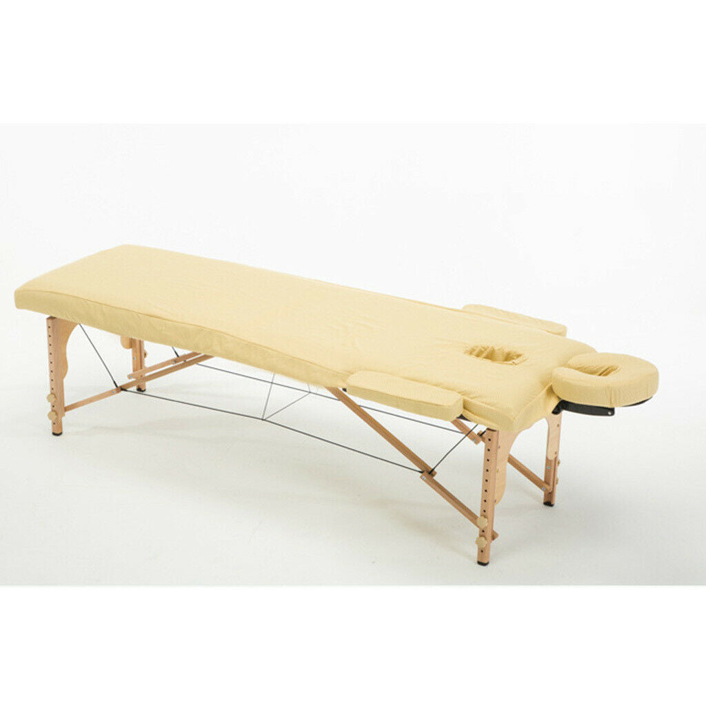 Washable Massage Table Sheets Face Cradle Hand Pillow Cover Yellow+Rose Red
