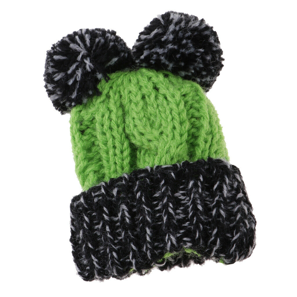 Cute Wool Knitted Hat Ski   Christmas Hat Winter Outfit For  Green
