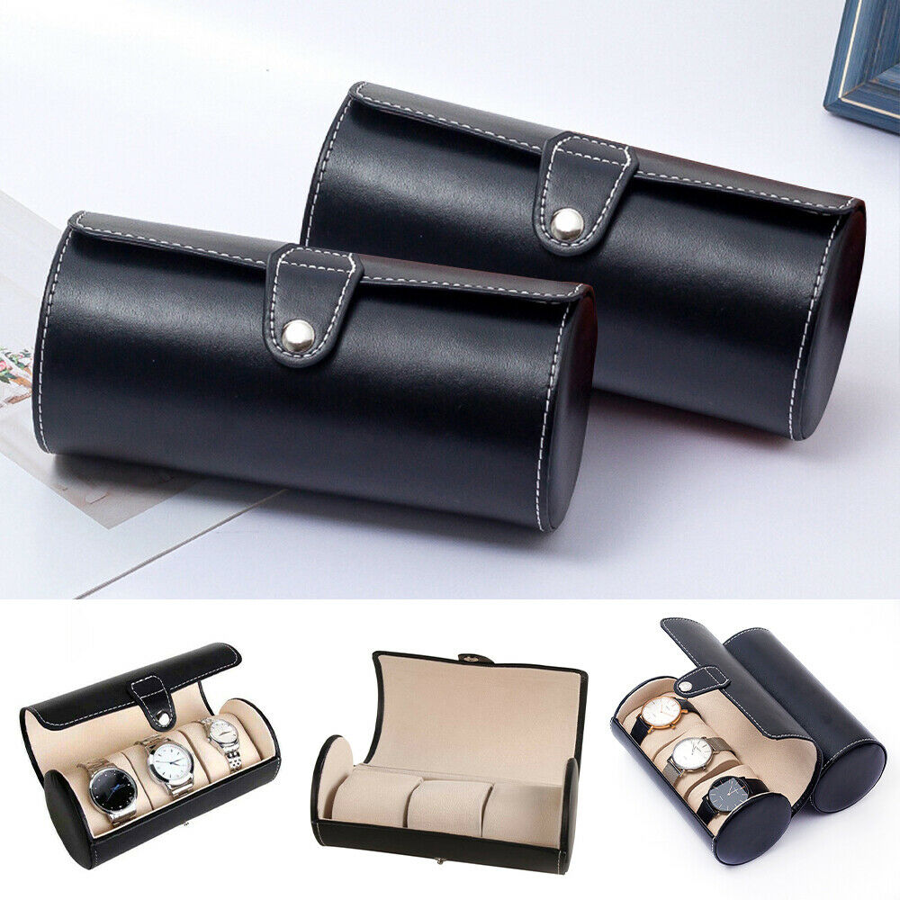 3 Grids Watch Display Storage Boxes Case Organizer Jewelry Collection Holders AU
