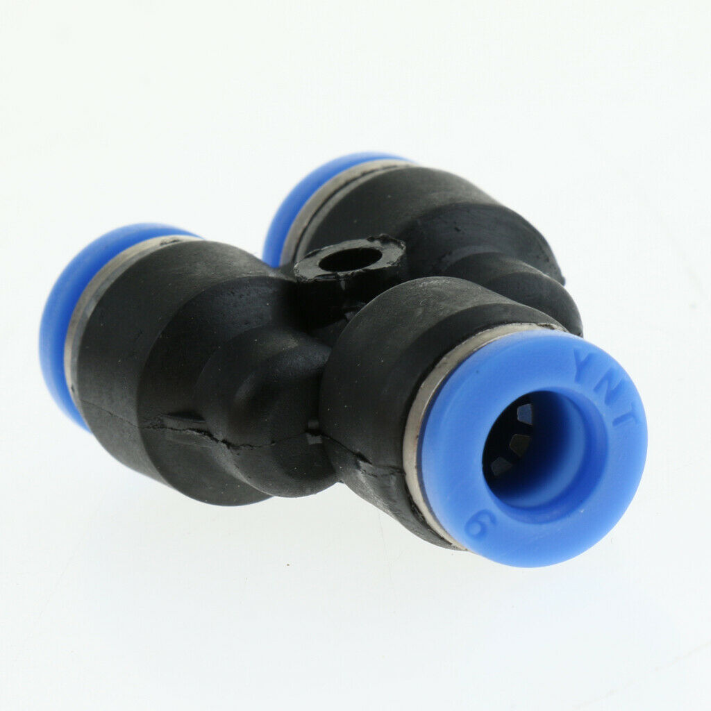 10 Pcs Pneumatic Y Connector Hose Tube 6mm 1/4'' Air Push To Connect Fitting