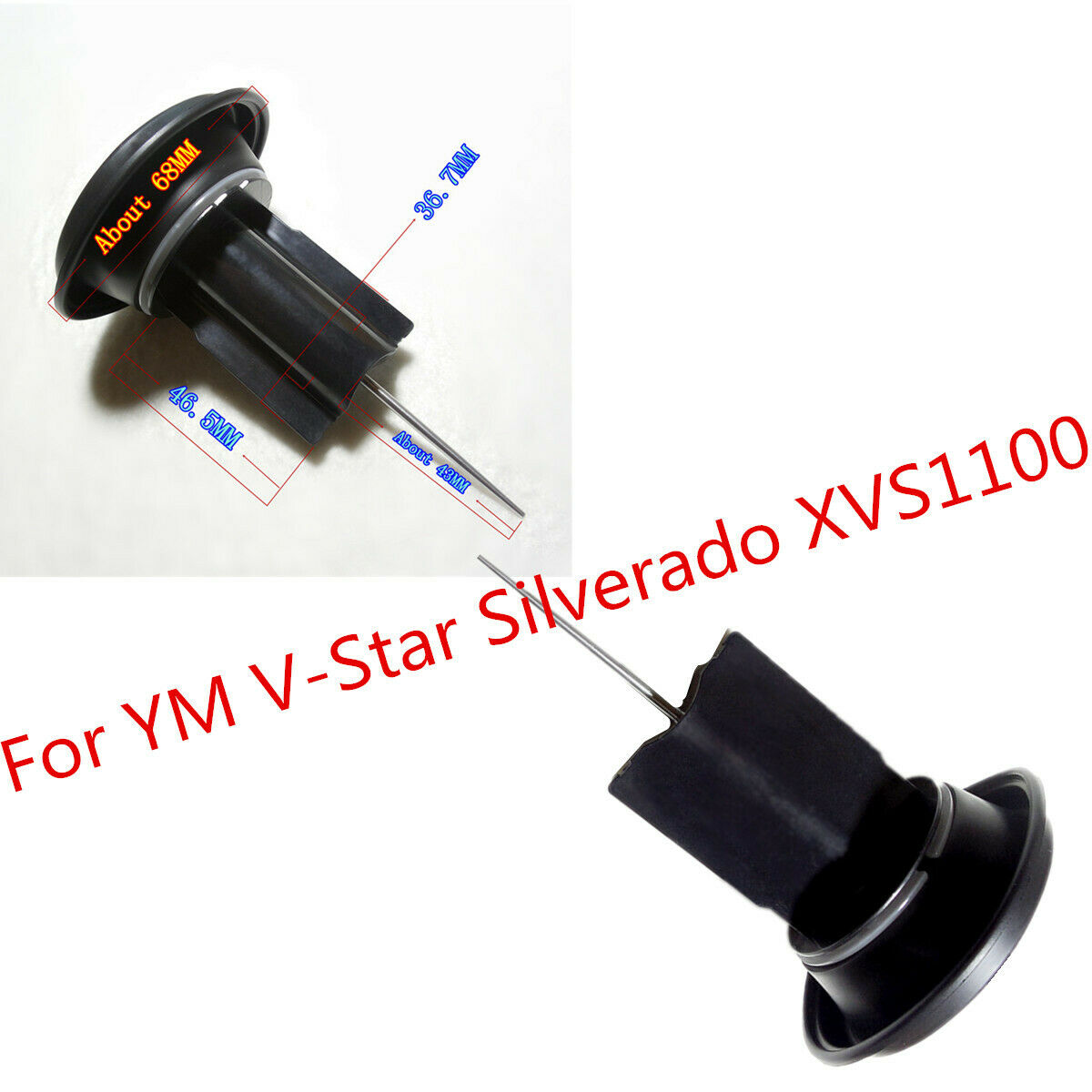 1 Set Diaphragm Plunger Assembly with Jet Needle for YM V-Star Silverado XVS1100