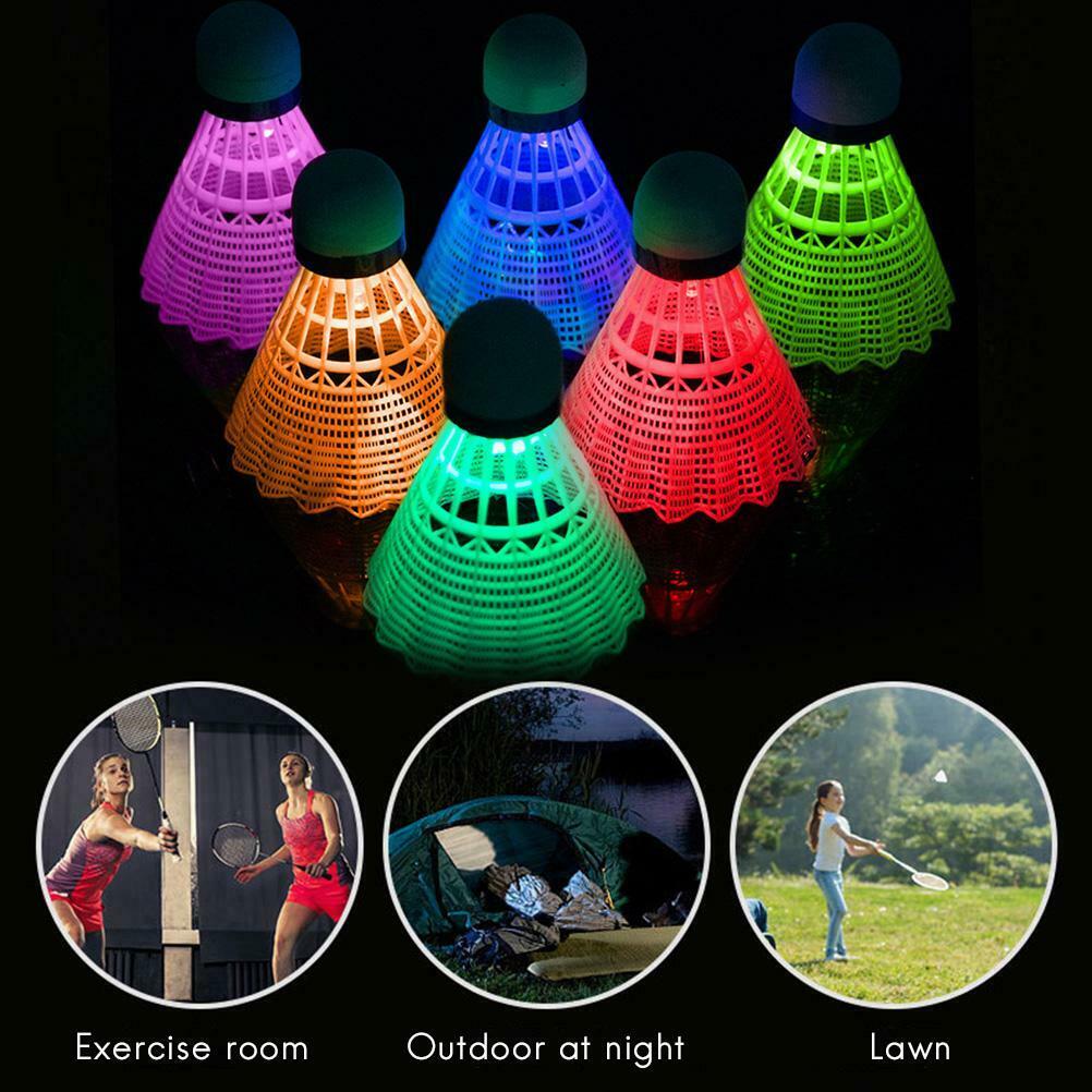 LED Badminton Shuttlecocks Luminous Badminton Sets Nylon Shuttlecocks Sports