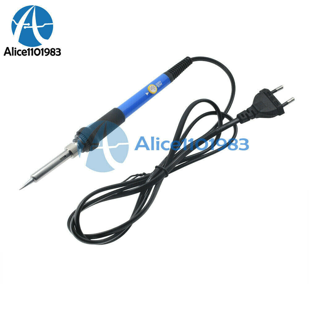 220V 60W Adjustable Temperature Welding Heat Pencil Soldering Iron Tool EU Plug