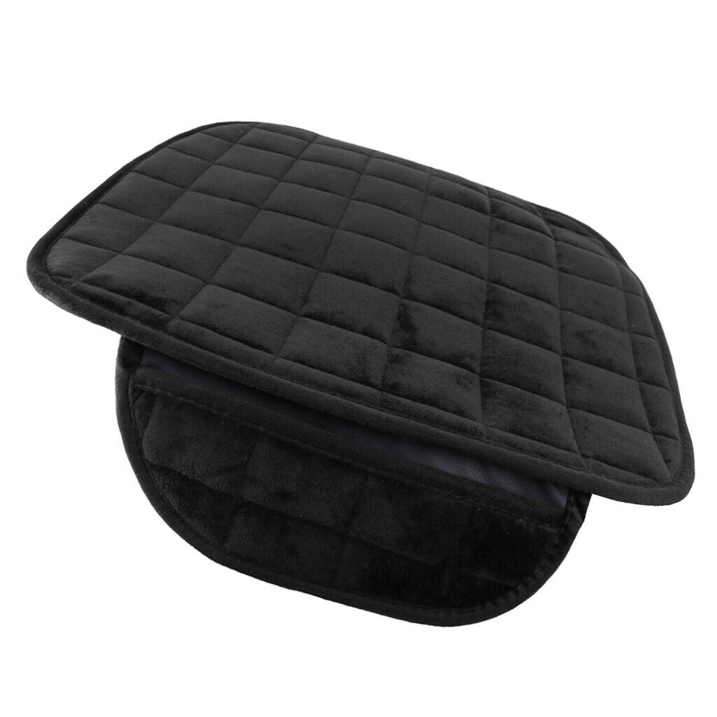 1 Universal Front & Rear Car Auto Winter Seat Cushion Seat Cover Pad Black