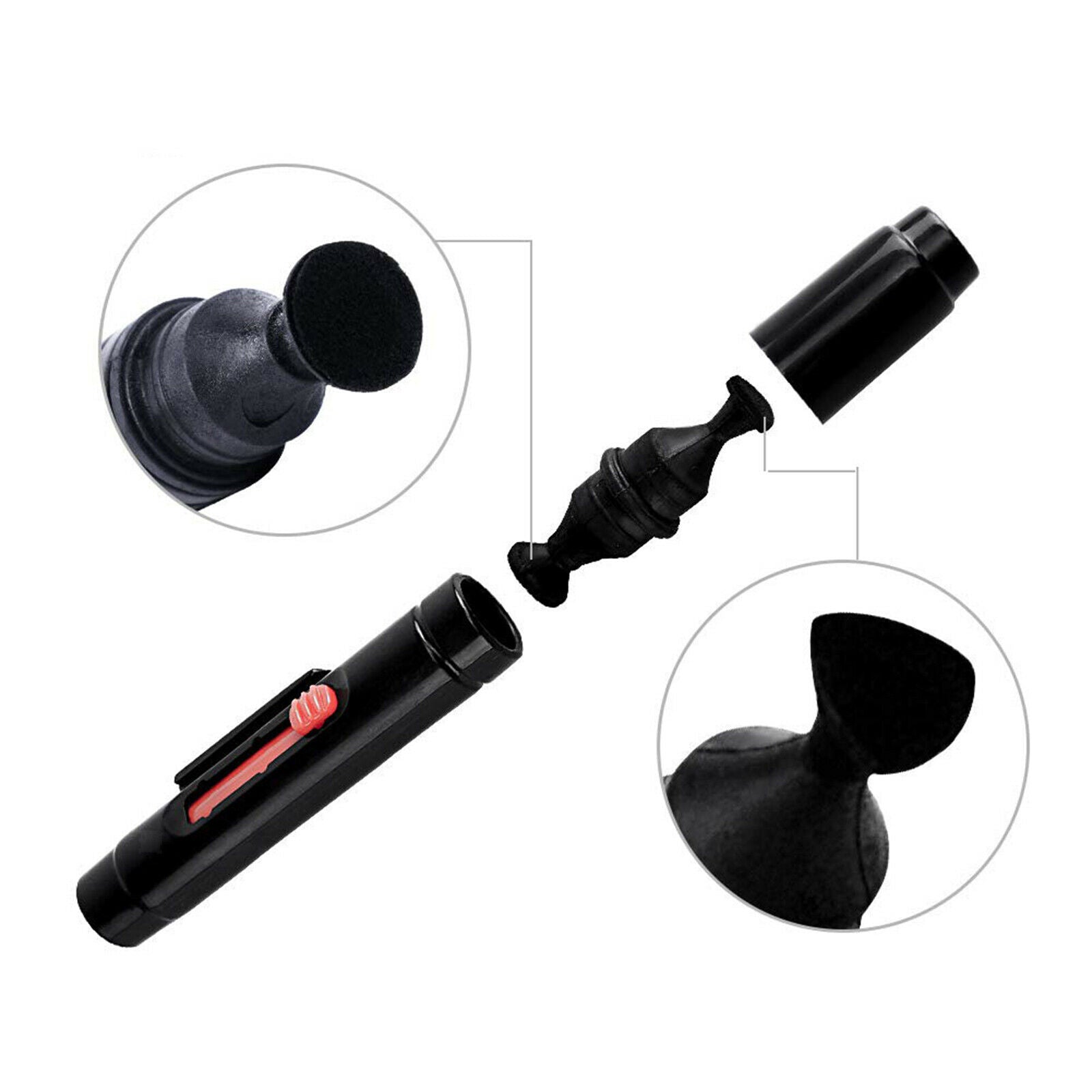 3 in 1 Camera Cleaning Kit Dust Pen/Blower/Cloth for LCD VCR Binocular Watch