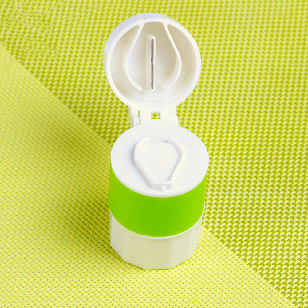1Pc Pill Crusher Grinder Splitter Divider Cutter Storage Case Container Bo.l8