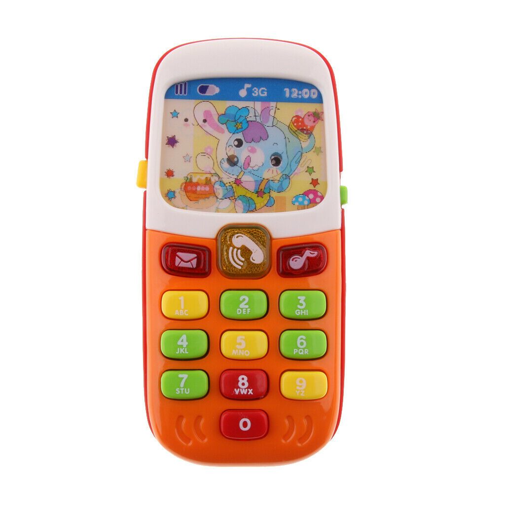 Baby Play Phone Toys with Lights, Music - Early Educational Learning Toys for