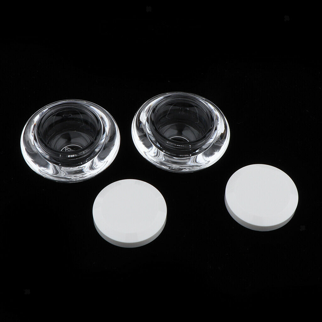 Empty Plastic Pot Jars,4pcs Cosmetic Containers for Eyshadow Makeup Nail Powder