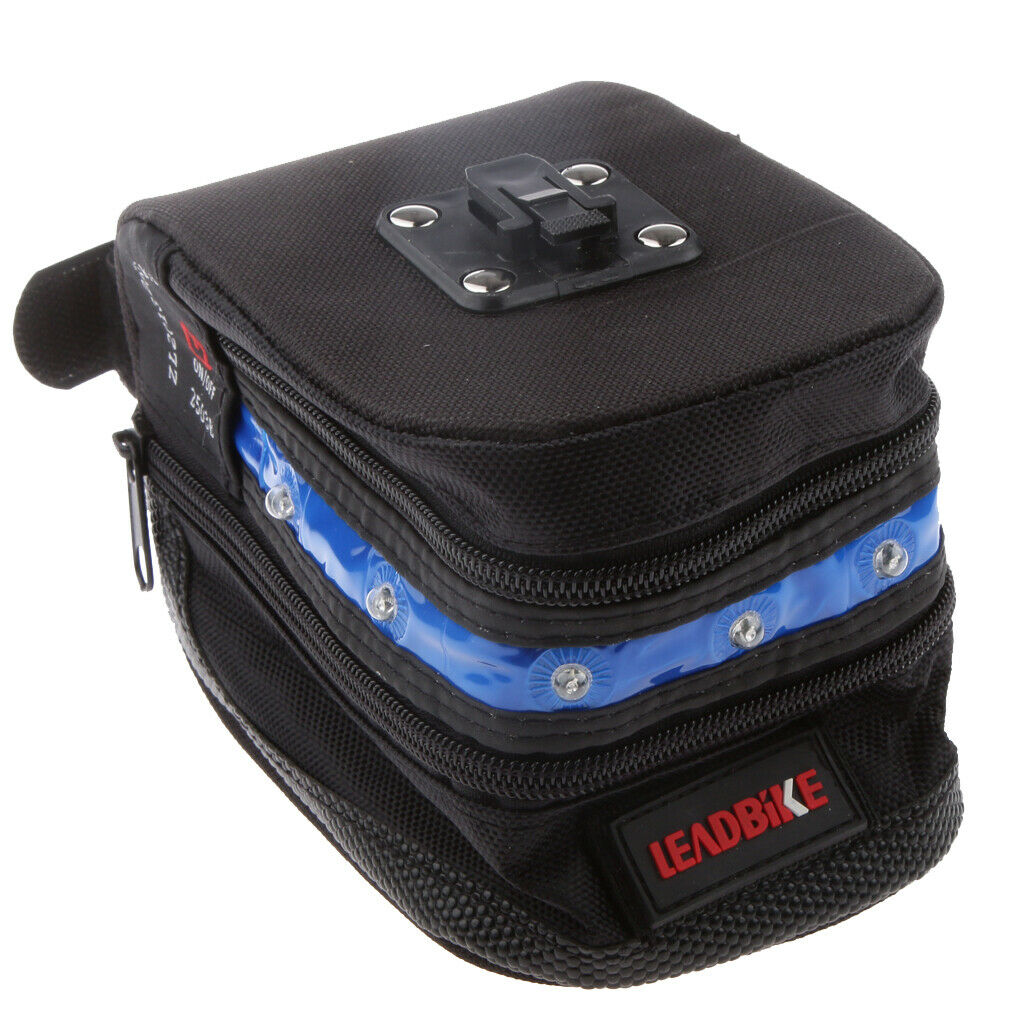 Cycling Bike LED Tail Lights Reflector Saddle Bag Seat Pack