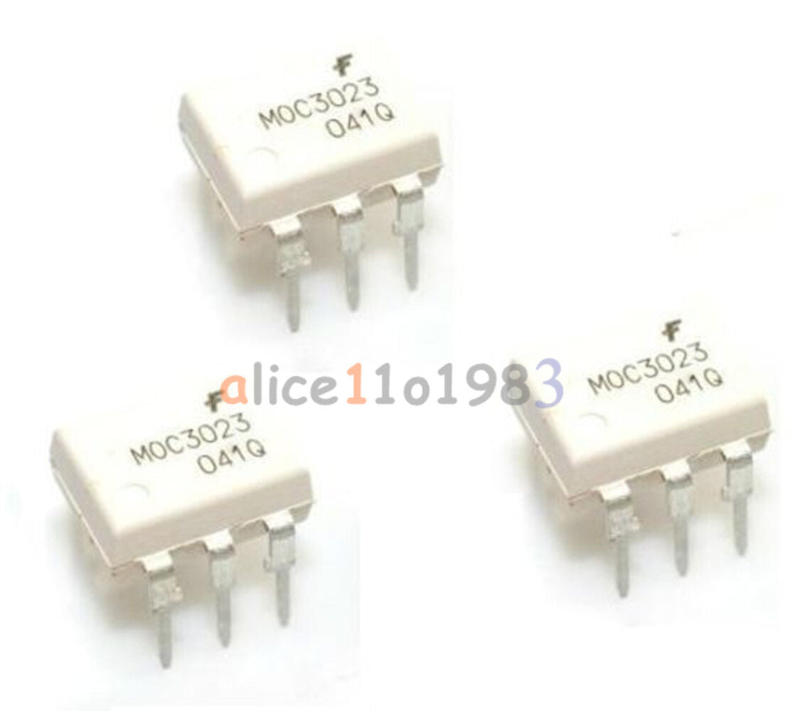 10PCS FAIRCHILD MOC3023 Optoisolators Transistor Output DIP-6 AL