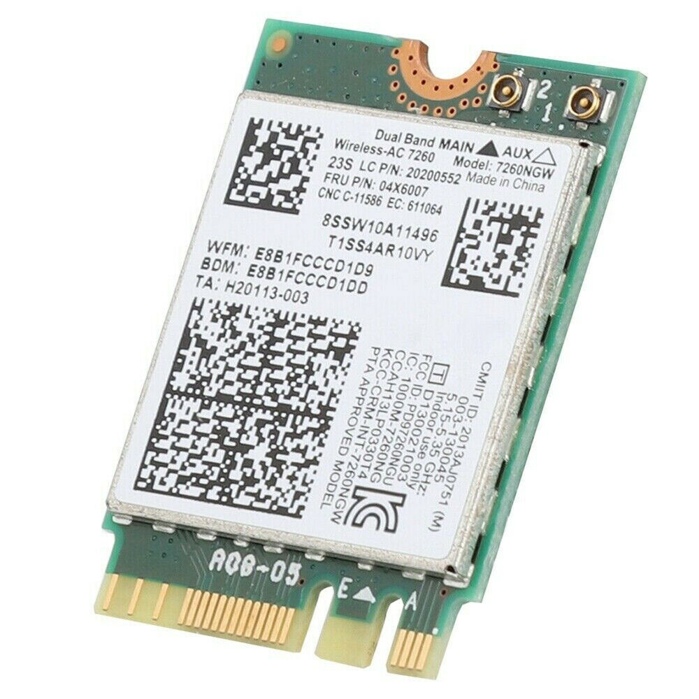 For Lenovo Thinkpad Intel Dual Band Wireless AC Bluetooth 4Card 7260NGW 20200552