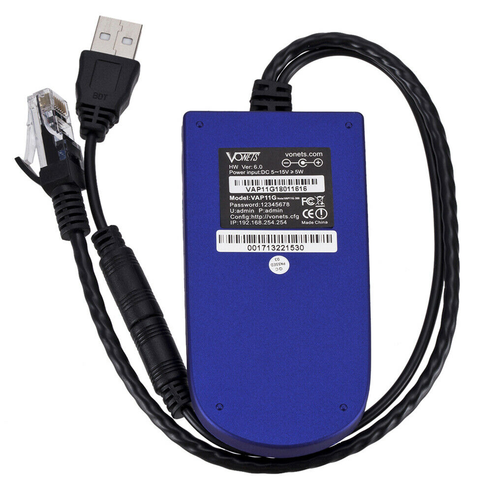 Wireless to Wired Ethernet Dongle WiFi Bridge Wireless Router Repeater Booster