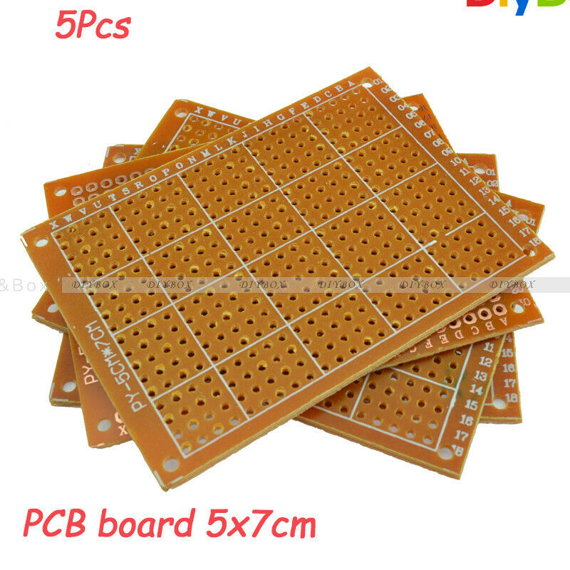 [5PCS] 5x7cm DIY Universal PCB Circuit Board Prototype pcb kit For Test Arduino