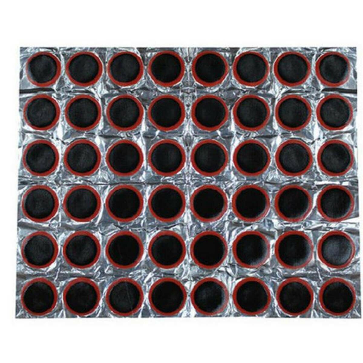 48pcs Rubber Patches Bicycle Motor Puncture Tube Inner Tire Tyre Bike Kit Repair