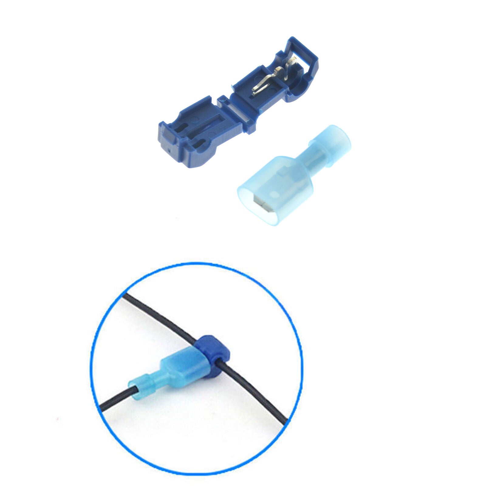 50Pcs Car Quick Splice Lock Wire Crimp Terminal & Electric Cable Connector