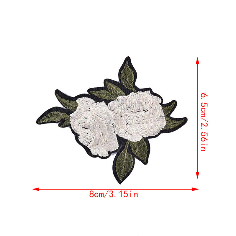 11PCS Flower Patches Applique Embroidered Iron on Patch for Clothes Acces.l8