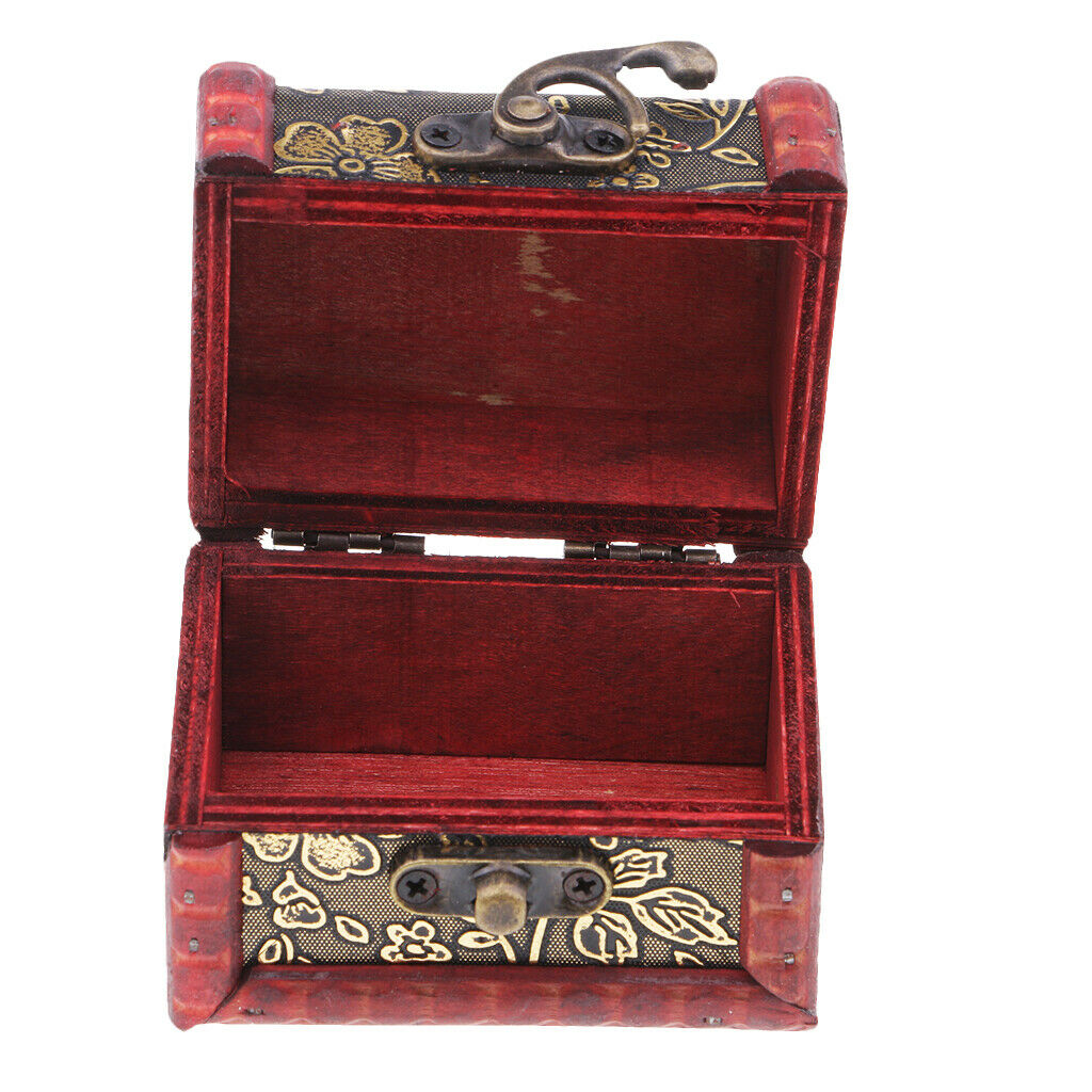 Chinese Style Jewelry Display Box Earring Storage Gift Box w/ Flowers Design