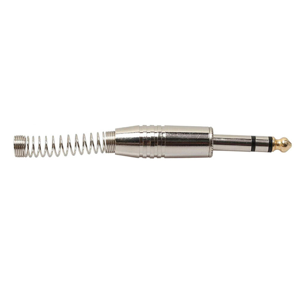 5 Pieces 6.35mm Stereo Audio Adapters