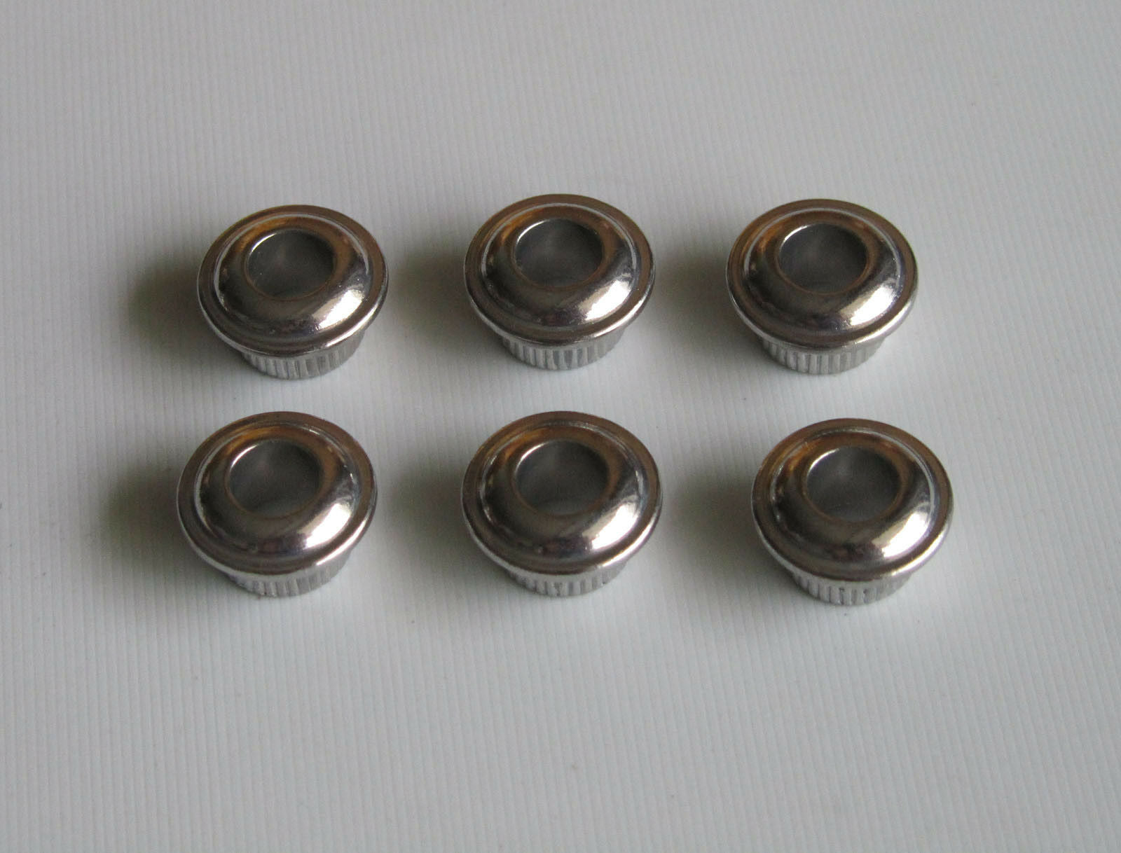 Metal Chrome 10mm Guitar Tuning Keys Conversion Bushings Adapter Ferrules
