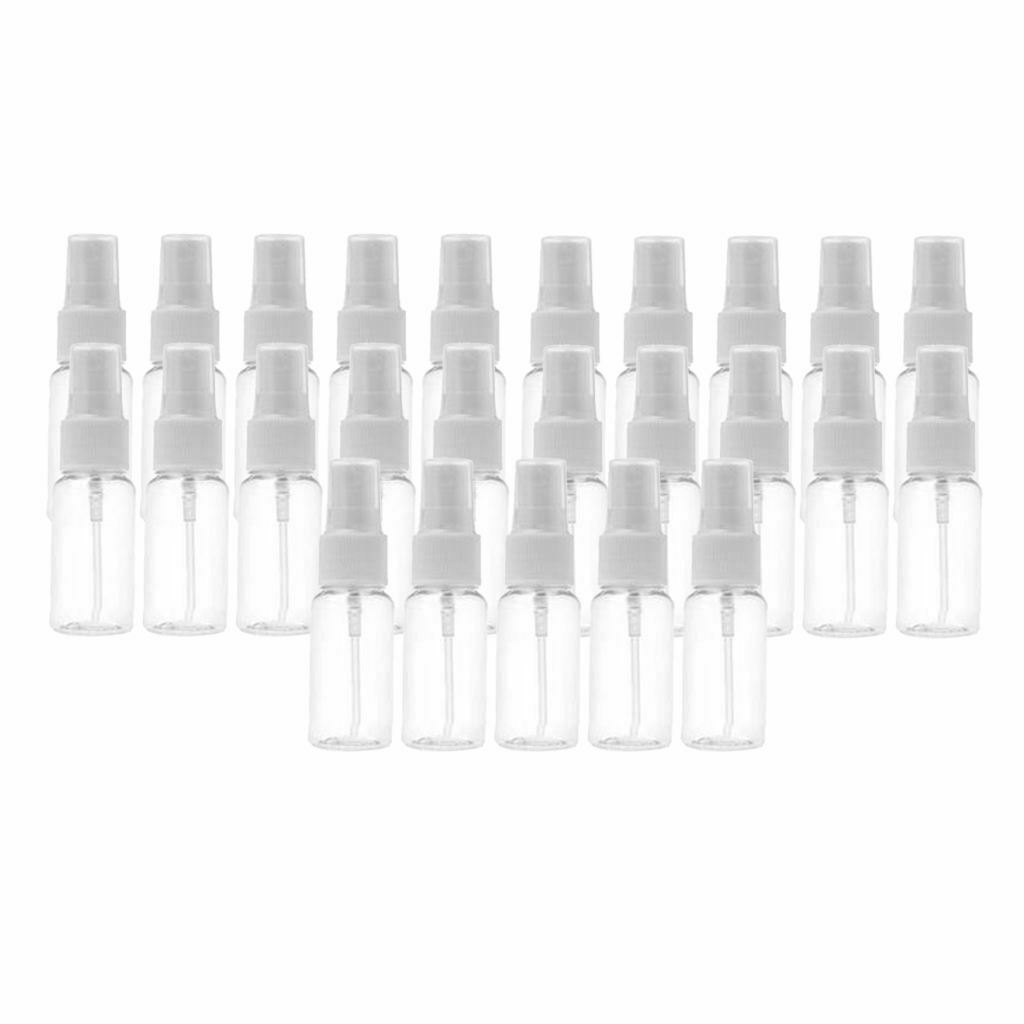 25pcs Clear Plastic Empty Cosmetic Sprayer Bottles Perfumes Container 10ml