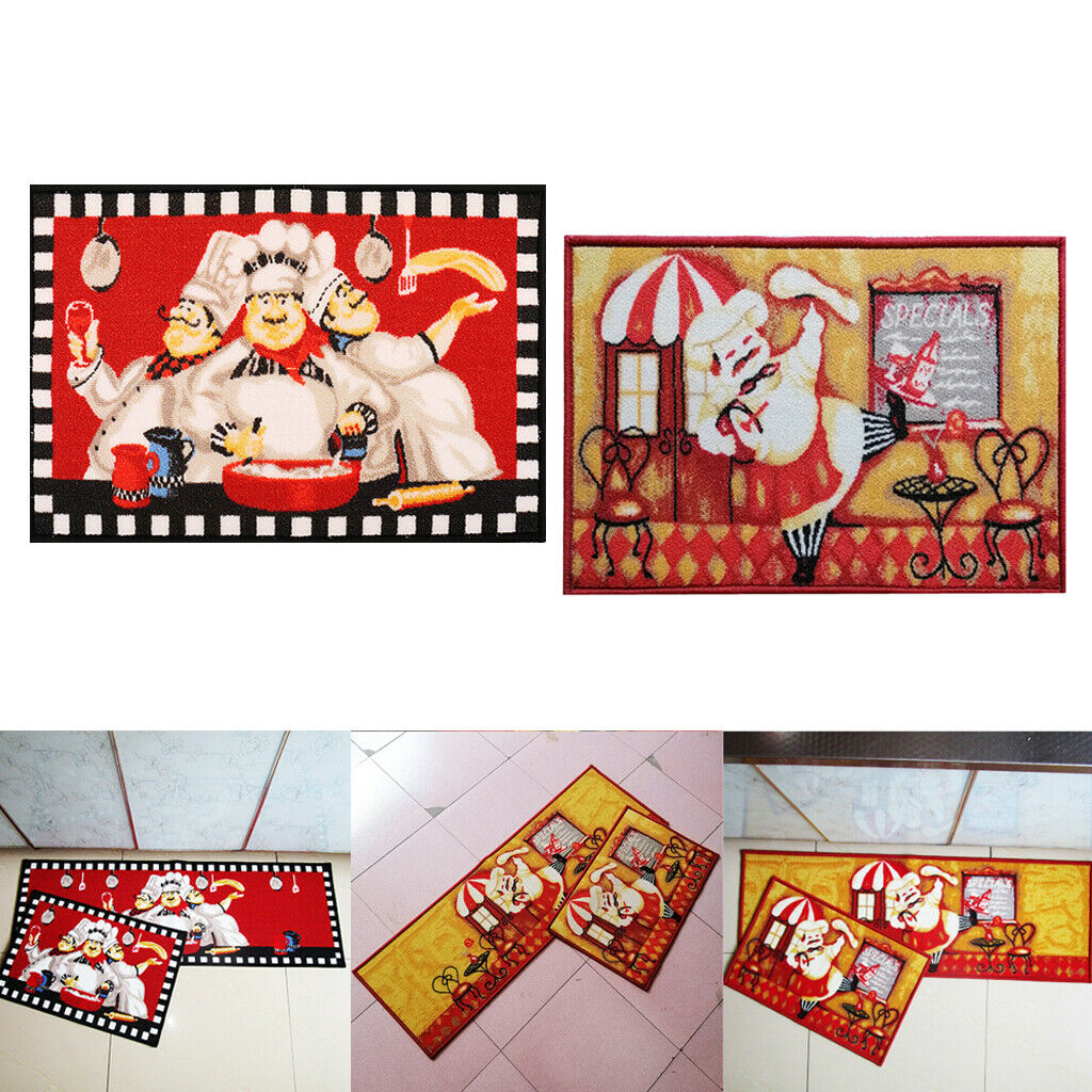 2pc Chef Cuisine Zone Tapis