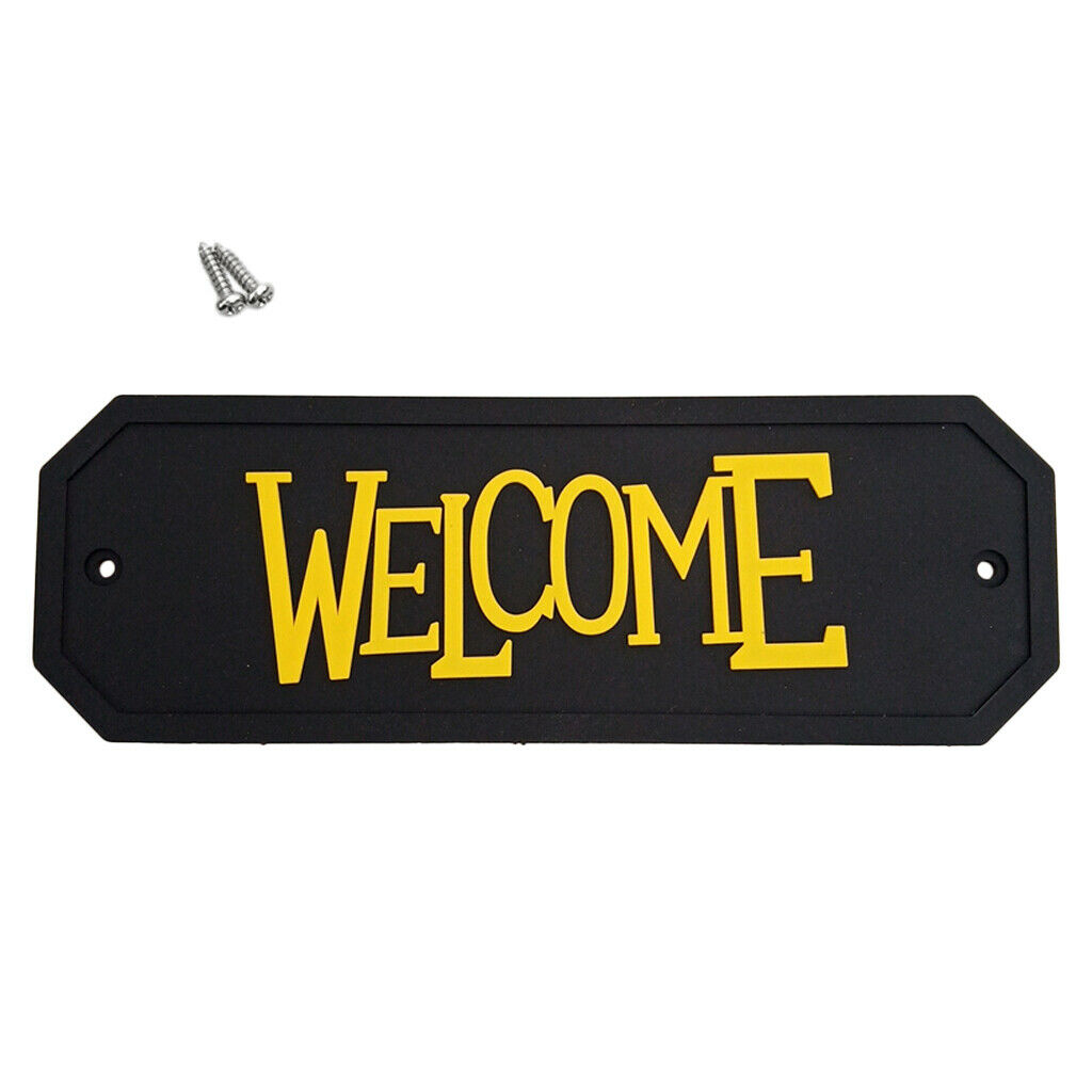 Flexible Garden Wall Gate Plaque Sign Plate Plaque WELCOME_2