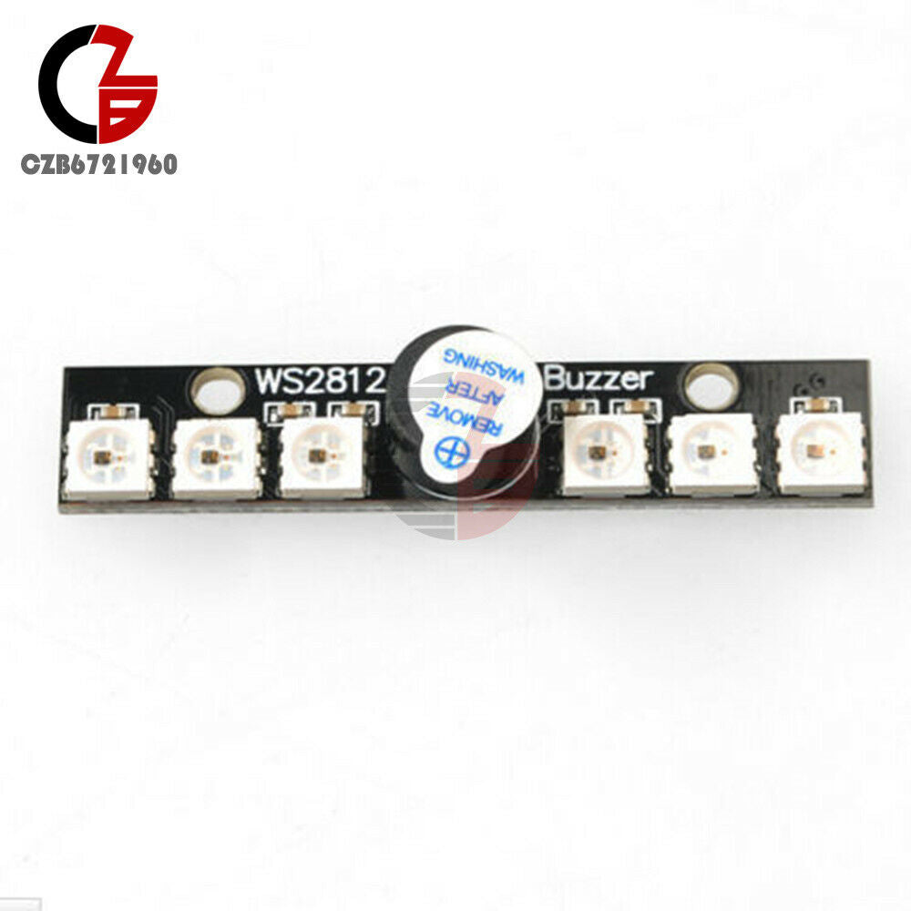 WS2812B LED Active Buzzer 5V 6x RGB Chips LED Indicator for NAZE32 Matek Arduino