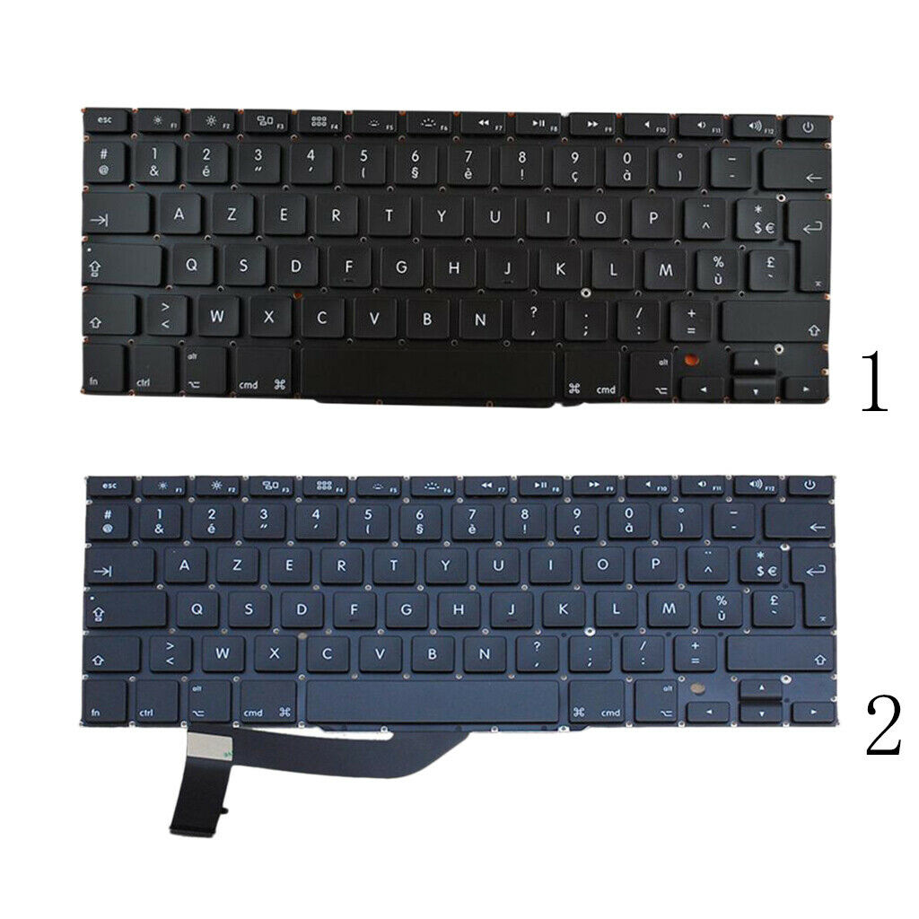 French Keyboard Assembly for MacBook Pro 15" A1398 Laptop PC 290x150x5mm