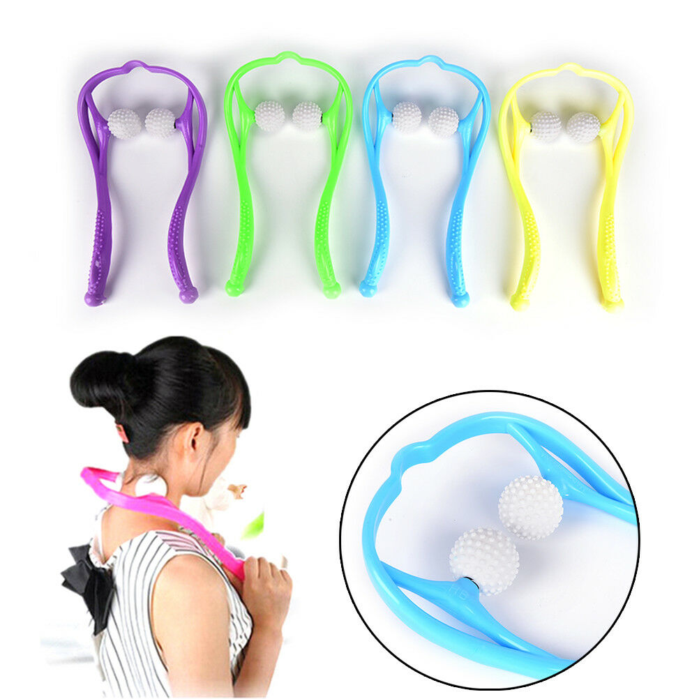 New Comfortable Neck Massager Roller Shoulder Back Pain Ball Self-massage BDAU