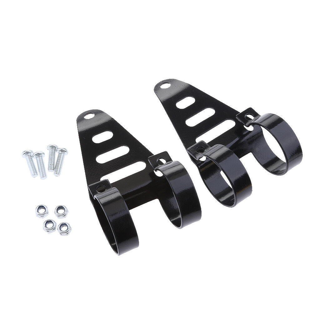 41-43mm Motorcycle Adjustable Headlight Mounting Bracket Head Lamp Holder