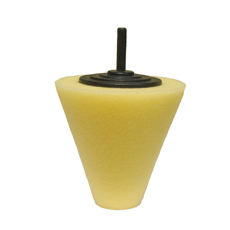4PCS Foam Sponge Burnishing Polishing Cone Shaped Buffing Pads For Car Wheel Hub