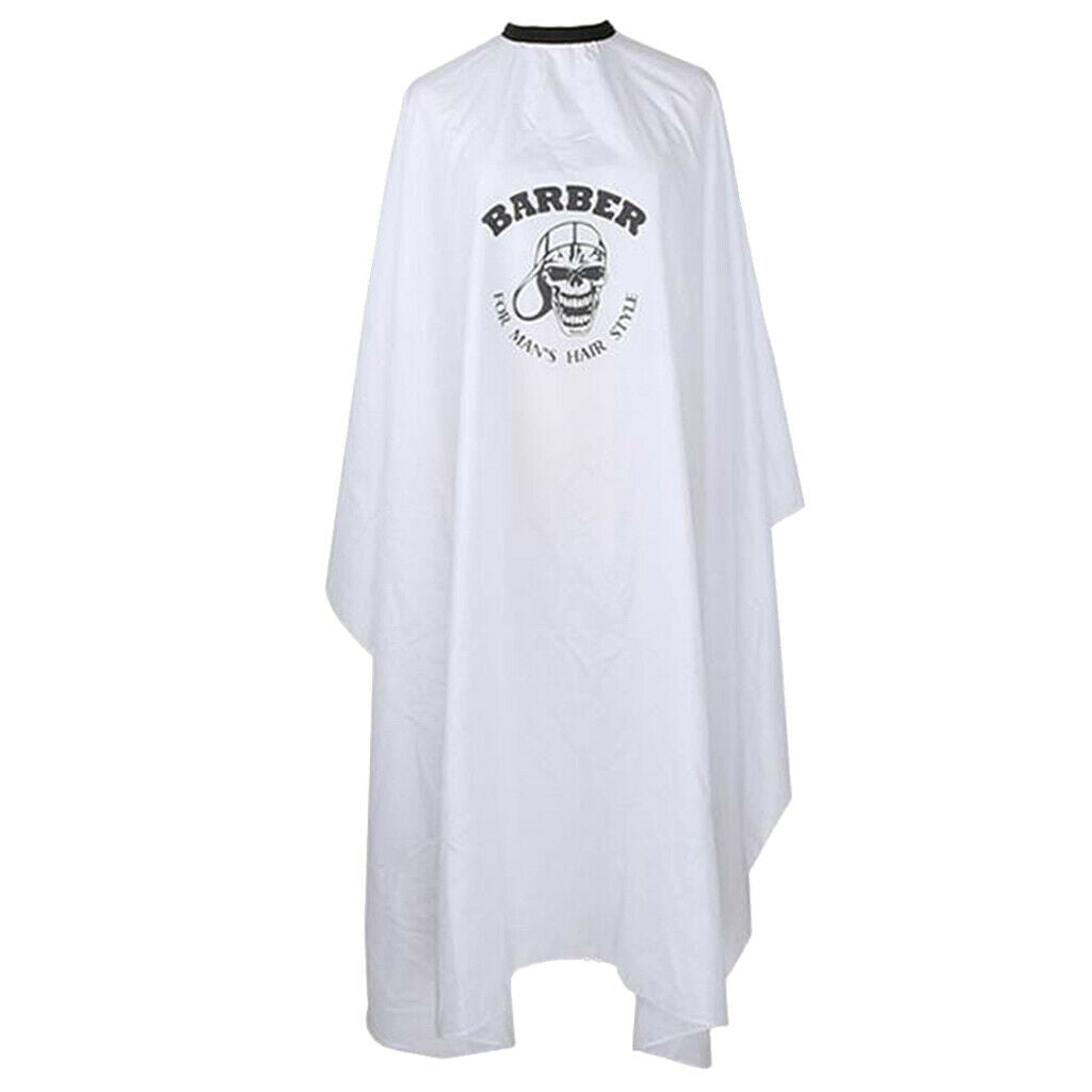 Static Free Barber Stylist Styling Cutting Coloring Shampoo Cape Gown White