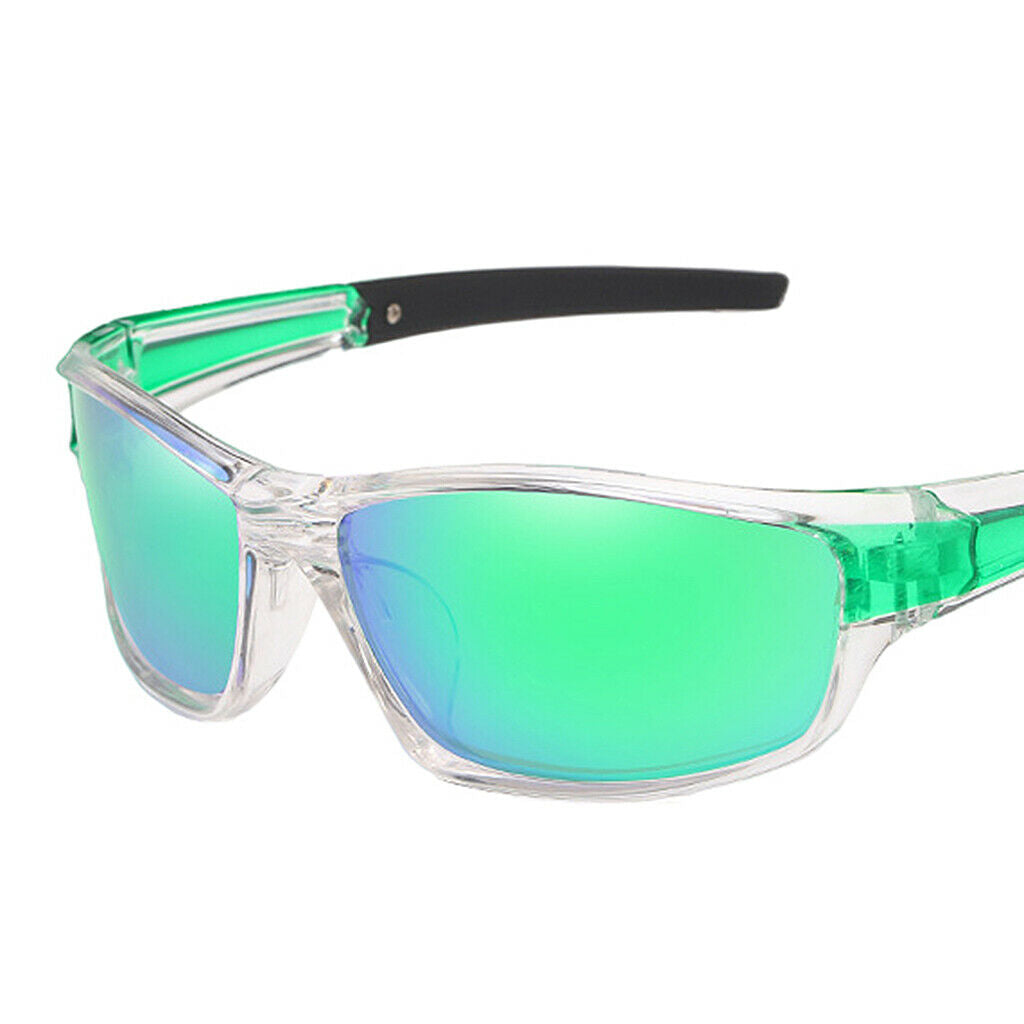 2X Cycling Polarized Goggles Bike Outdoor Sports Anti-UV Sunglasses Clear Green