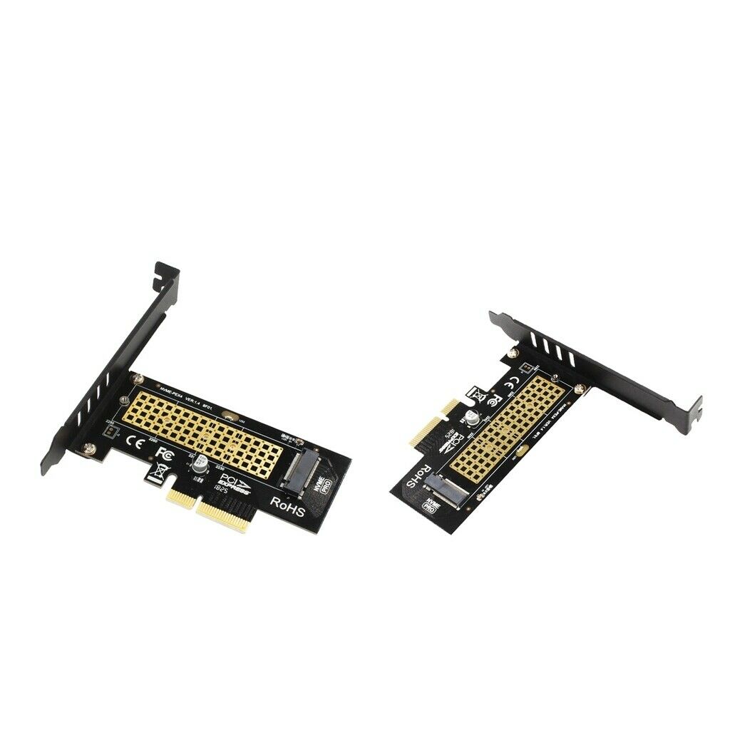 2piece M.2 to PCIe Adapter, NVME M2 SSD to PCI-e 3.0 x4 Gen3 Host Expansion Card