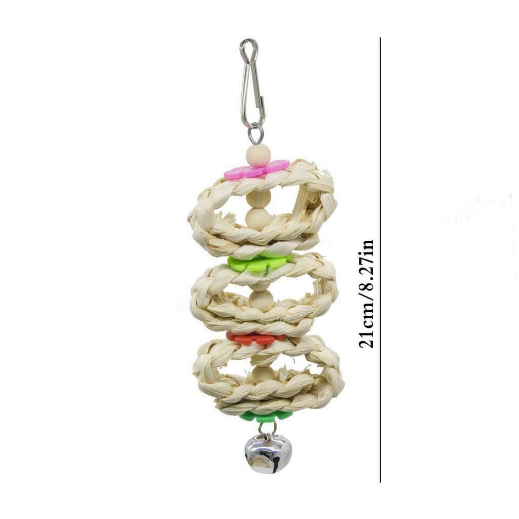 8x Bird Parrots Laddeer Parrots Swing Playing Toys For Large Birds Parakeets