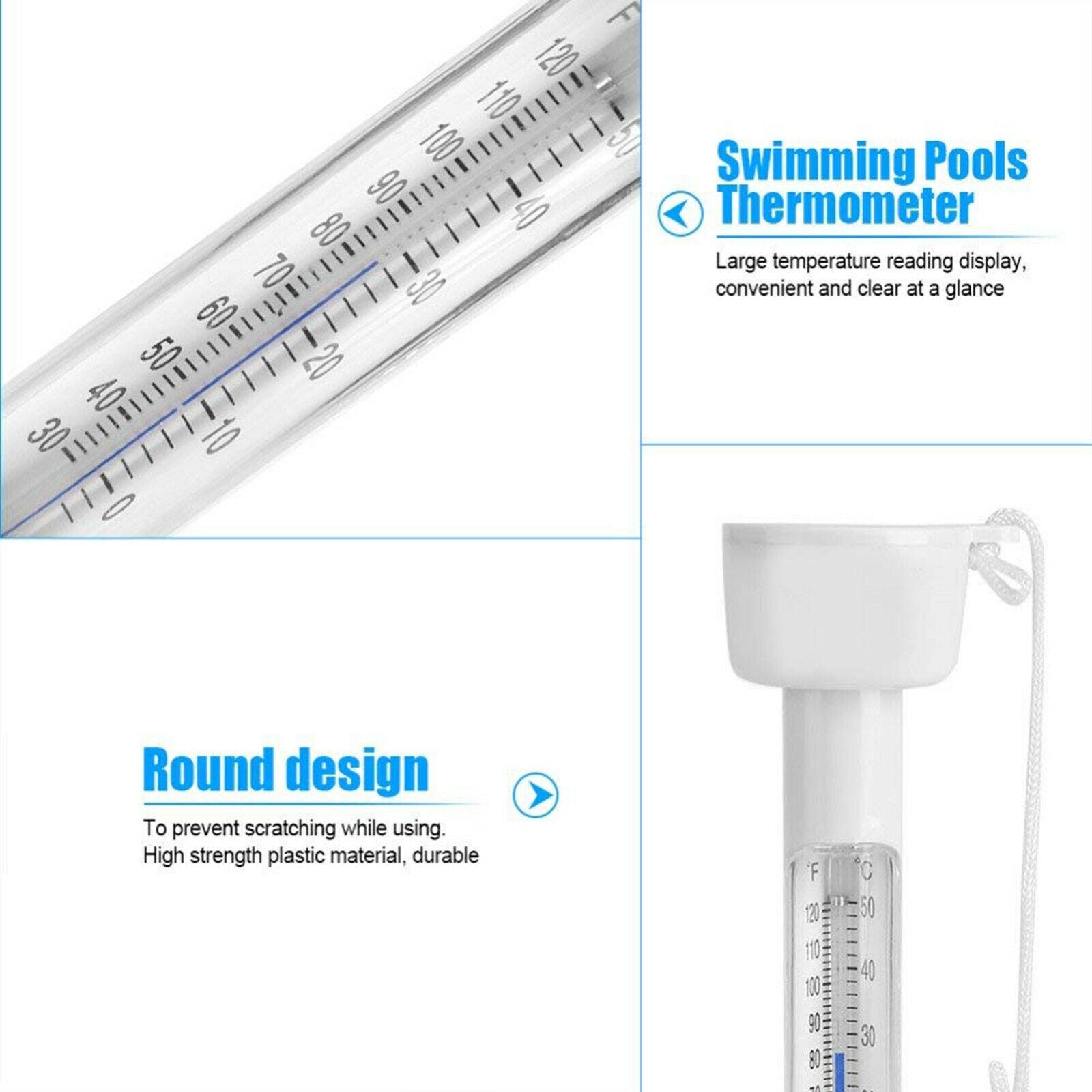 Floating Thermometer Swimming Pool Water Temp Meter Temperature Tester