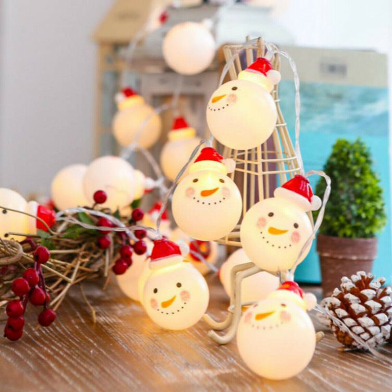 Outdoor String Light Christmas Tree Garden Hanging Lamp Home 300cm 20 Bulbs